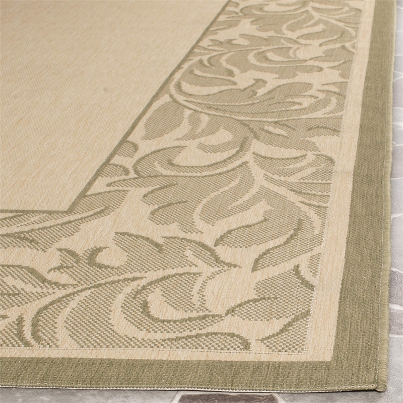 Safavieh Courtyard Terracotta Indoor Outdoor Rug - 4' x 5'7