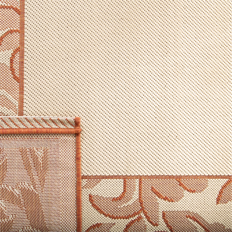 Safavieh Courtyard Terracotta Indoor Outdoor Rug - 4' x 5'7