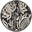Safavieh Courtyard Black Indoor Outdoor Rug - Round 7'10