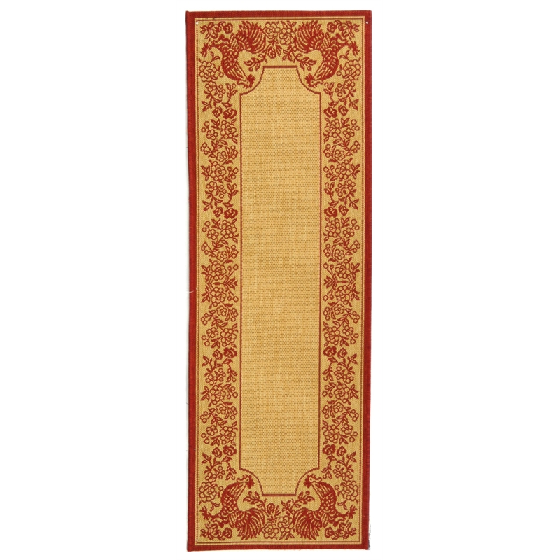 Safavieh Courtyard Natural Indoor Outdoor Rug - Runner 2'3