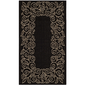 Safavieh Courtyard Black Indoor Outdoor Rug - 2' x 3'7&quot