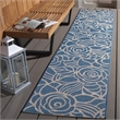 Safavieh Courtyard Blue Indoor Outdoor Rug - Runner 2'3