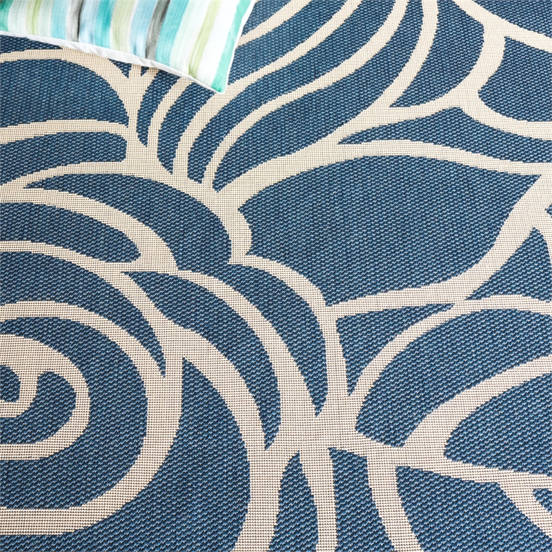 Safavieh Courtyard Blue Indoor Outdoor Rug - Runner 2'3