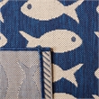 Safavieh Courtyard Navy Indoor Outdoor Rug - 4' x 5'7