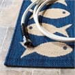 Safavieh Courtyard Navy Indoor Outdoor Rug - 5'3