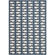 Safavieh Courtyard Navy Indoor Outdoor Rug - 6'7