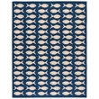 Safavieh Courtyard Navy Indoor Outdoor Rug - 8' x 11'