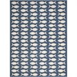 Safavieh Courtyard Navy Indoor Outdoor Rug - 9' x 12'