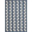 Safavieh Courtyard Navy Indoor Outdoor Rug - Runner 2'3