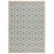 Safavieh Courtyard Aqua Indoor Outdoor Rug - 4' x 5'7
