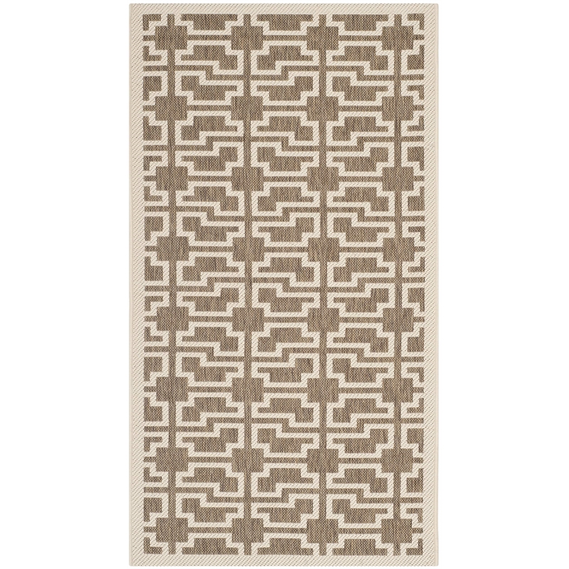 Safavieh Courtyard Mocha Indoor Outdoor Rug - 2' x 3'7