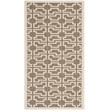 Safavieh Courtyard Mocha Indoor Outdoor Rug - 2' x 3'7
