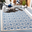 Safavieh Courtyard Blue Indoor Outdoor Rug - 2'7