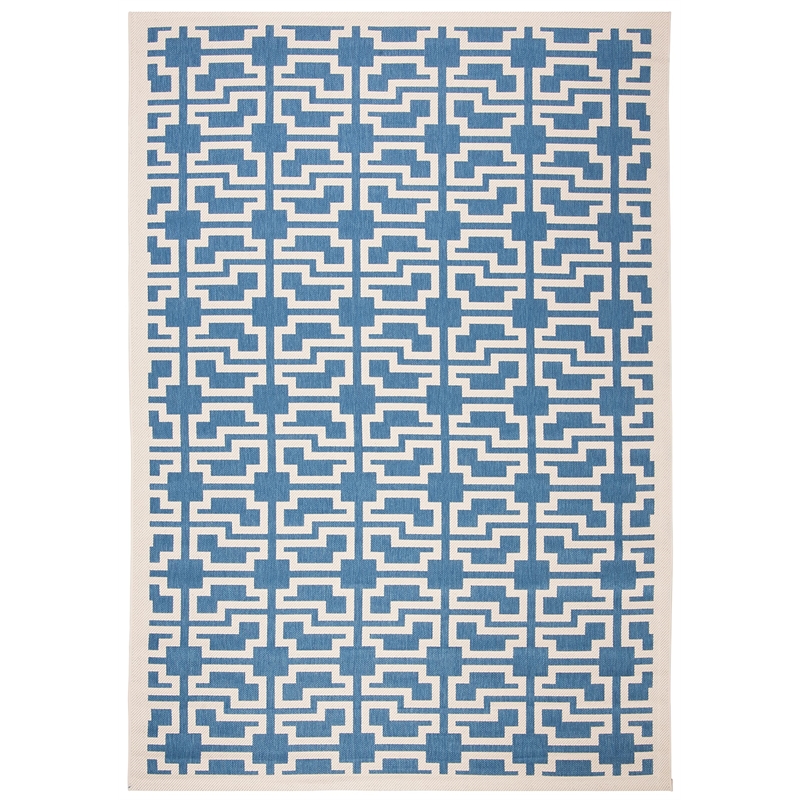 Safavieh Courtyard Blue Indoor Outdoor Rug - 5'3