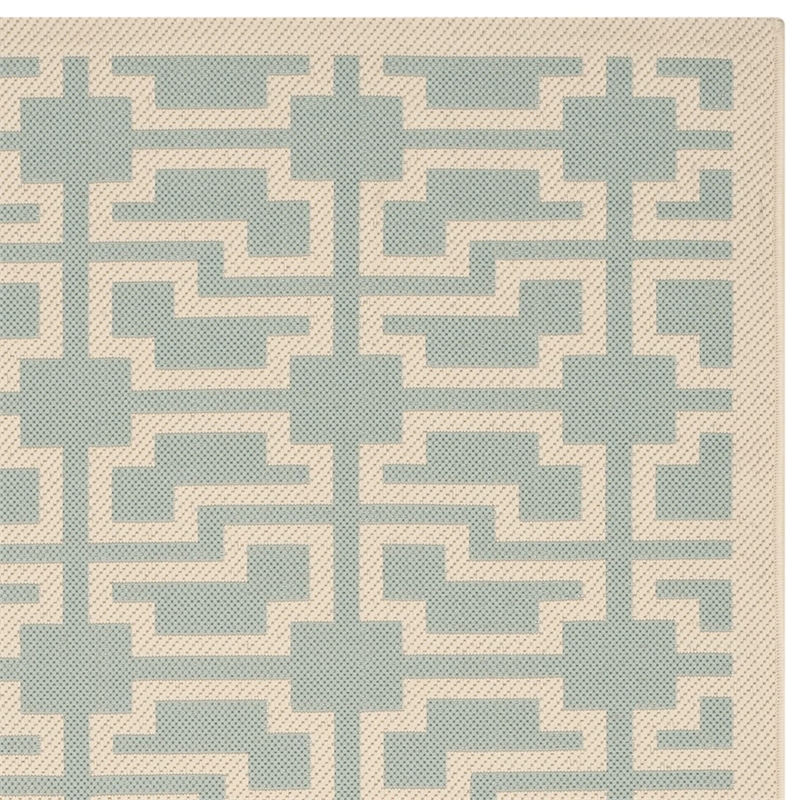 Safavieh Courtyard Blue Indoor Outdoor Rug - 5'3