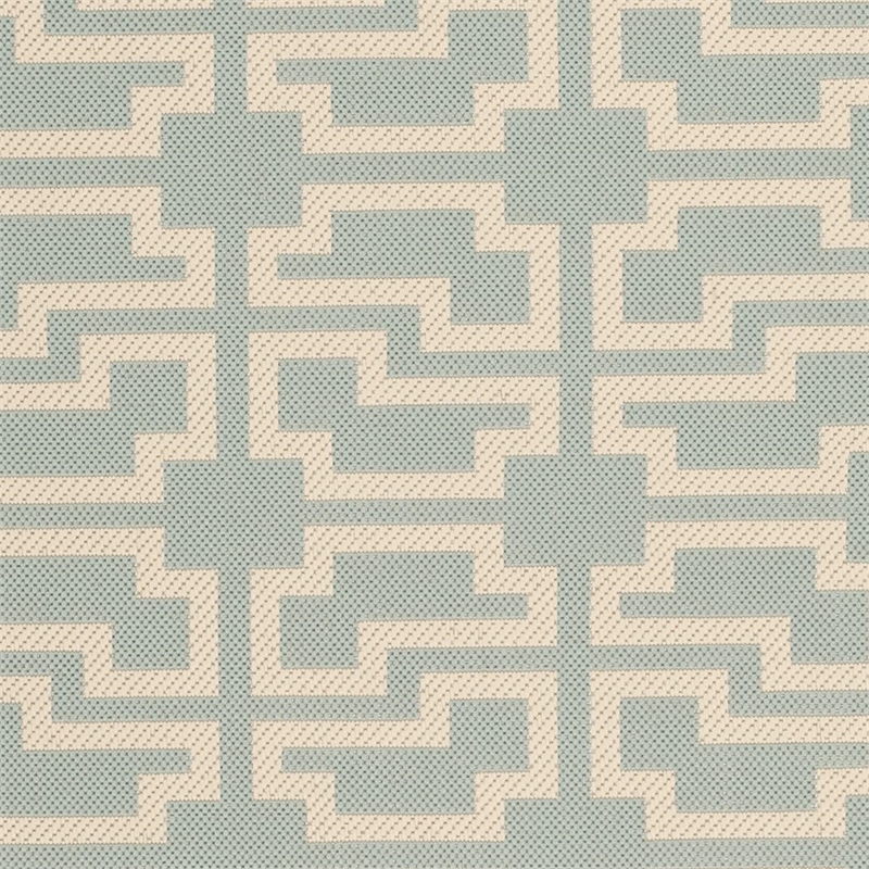 Safavieh Courtyard Blue Indoor Outdoor Rug - 5'3