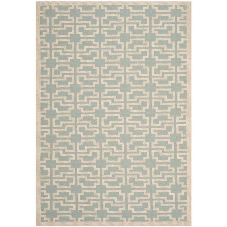 Safavieh Courtyard Blue Indoor Outdoor Rug - 8' x 11'