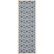 Safavieh Courtyard Blue Indoor Outdoor Rug - Runner 2'3