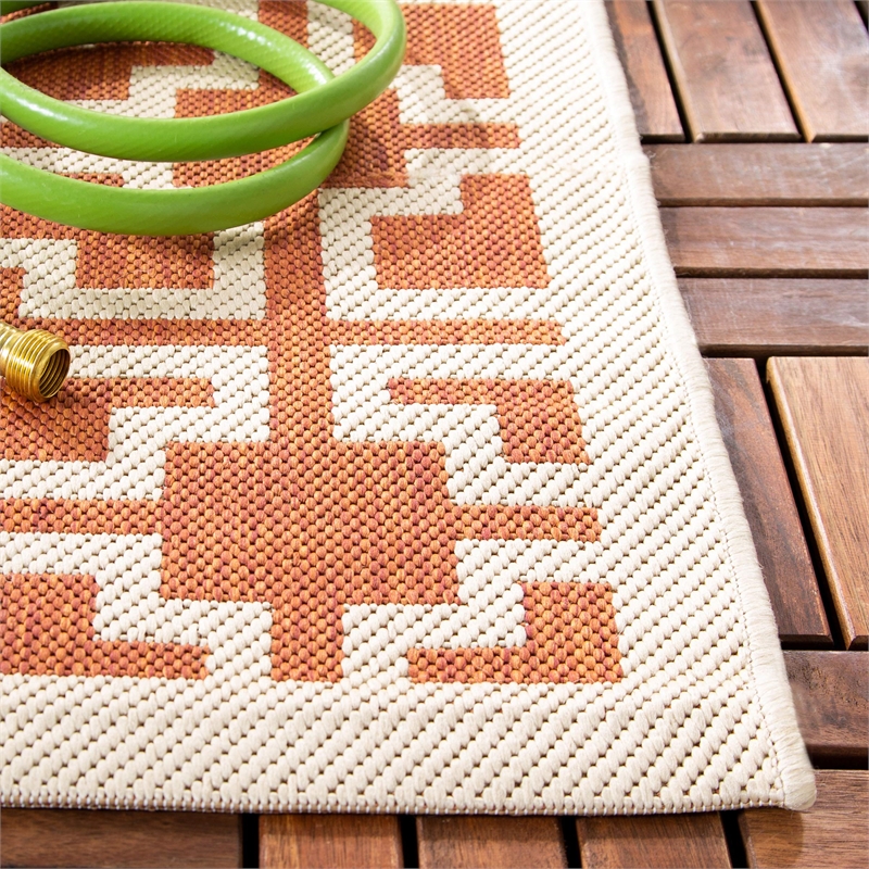 Safavieh Courtyard Blue Indoor Outdoor Rug - Square 7'10