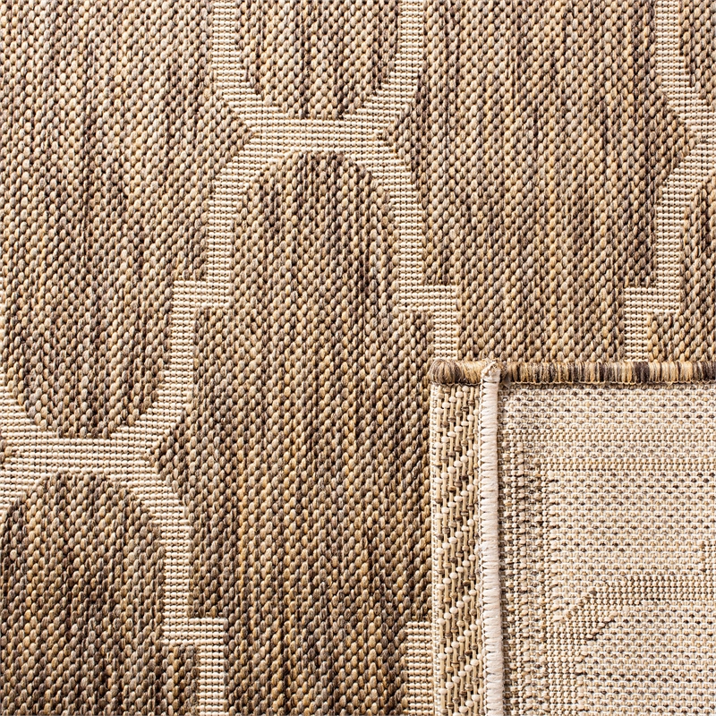 Safavieh Courtyard Brown Indoor Outdoor Rug - 4' x 5'7