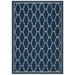 Safavieh Courtyard Navy Indoor Outdoor Rug - 4' x 5'7