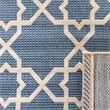 Safavieh Courtyard Blue Indoor Outdoor Rug - Runner 2'3