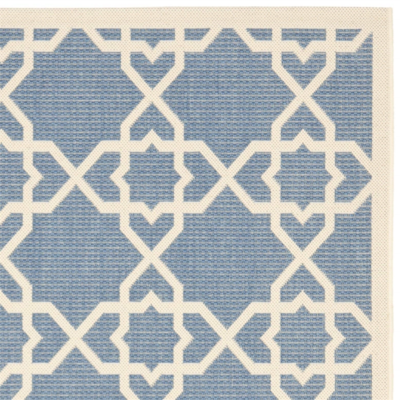 Safavieh Courtyard Blue Indoor Outdoor Rug - Runner 2'3