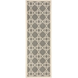 Safavieh Courtyard Grey Indoor Outdoor Rug - Runner 2'3