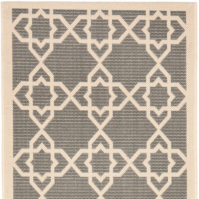 Safavieh Courtyard Grey Indoor Outdoor Rug - Runner 2'3