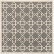 Safavieh Courtyard Grey Indoor Outdoor Rug - Square 7'10