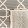 Safavieh Courtyard Grey Indoor Outdoor Rug - Square 7'10