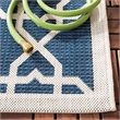 Safavieh Courtyard Navy Indoor Outdoor Rug - 9' x 12'