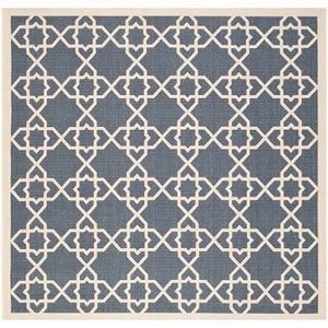 Safavieh Courtyard Navy Indoor Outdoor Rug - Square 4'