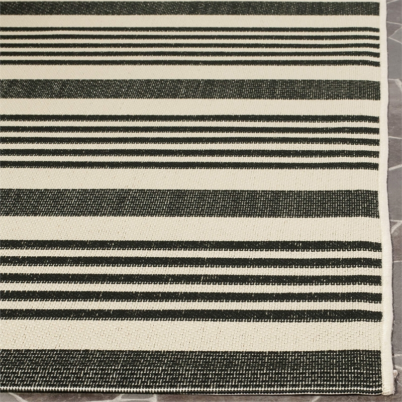 Safavieh Courtyard Black Indoor Outdoor Rug - 9' x 12'