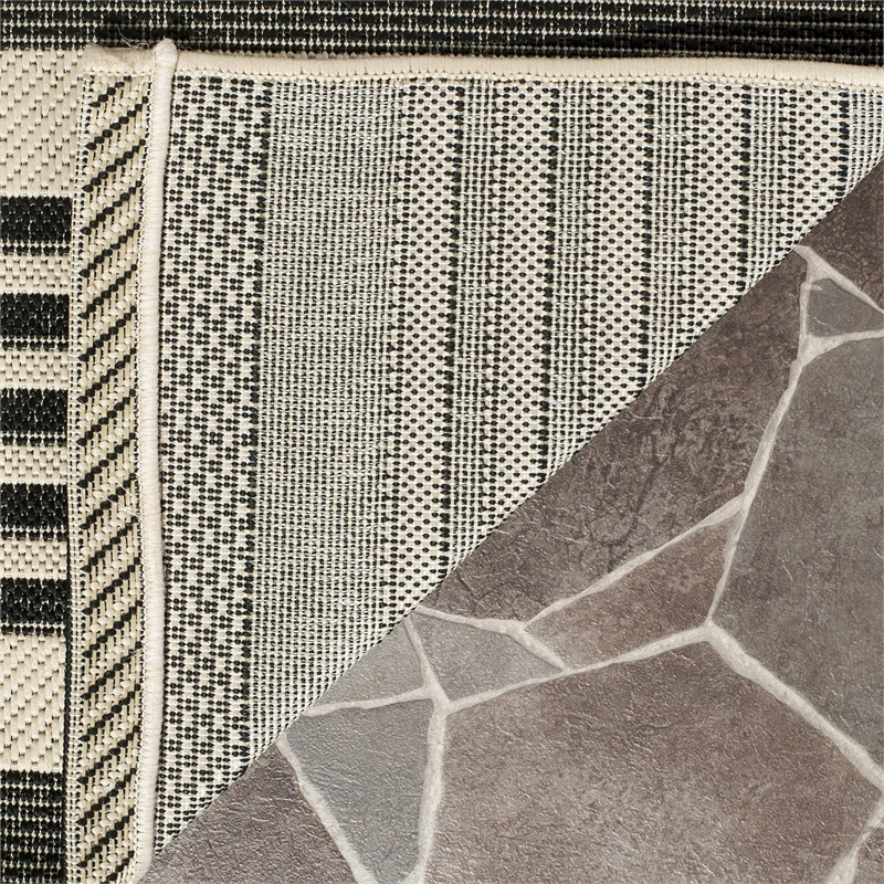 Safavieh Courtyard Black Indoor Outdoor Rug - 9' x 12'
