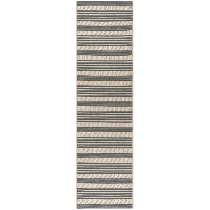 Safavieh Courtyard Grey Indoor Outdoor Rug - 9' x 12'