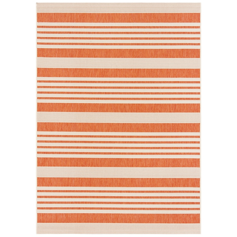 Safavieh Courtyard Terracotta Indoor Outdoor Rug - 5'3