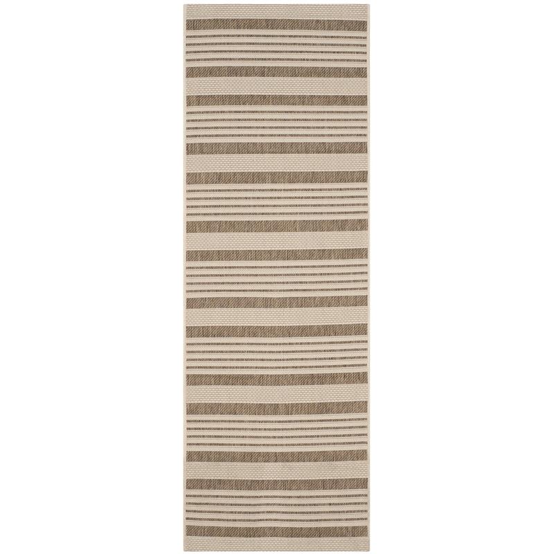 Safavieh Courtyard Brown Indoor Outdoor Rug - Runner 2'3