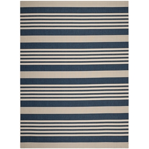 Safavieh Courtyard Navy Indoor Outdoor Rug - 6'7&quot x 9'6&quot