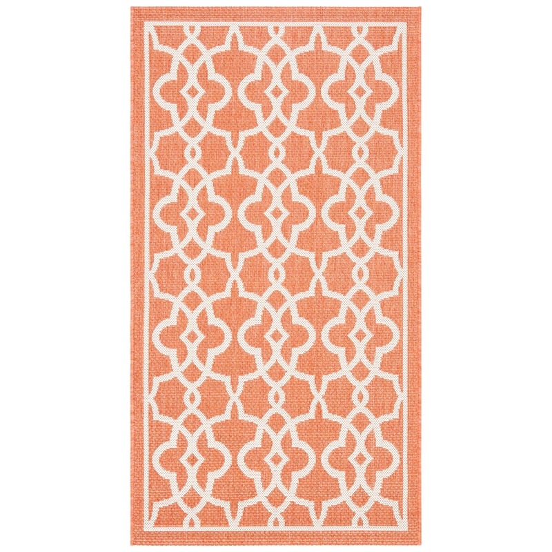 Safavieh Courtyard Terracotta Indoor Outdoor Rug - 2'7