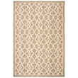 Safavieh Courtyard Mocha Indoor Outdoor Rug - 4' x 5'7