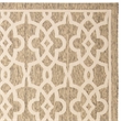 Safavieh Courtyard Mocha Indoor Outdoor Rug - 4' x 5'7