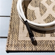 Safavieh Courtyard Mocha Indoor Outdoor Rug - 4' x 5'7