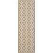 Safavieh Courtyard Mocha Indoor Outdoor Rug - Runner 2'7