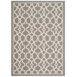 Safavieh Courtyard Grey Indoor Outdoor Rug - 4' x 5'7