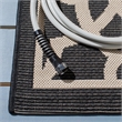 Safavieh Courtyard Black Indoor Outdoor Rug - 2' x 3'7