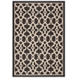 Safavieh Courtyard Black Indoor Outdoor Rug - 4' x 5'7