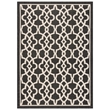 Safavieh Courtyard Black Indoor Outdoor Rug - 5'3