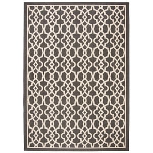 Safavieh Courtyard Black Indoor Outdoor Rug - 6'7&quot x 9'6&quot