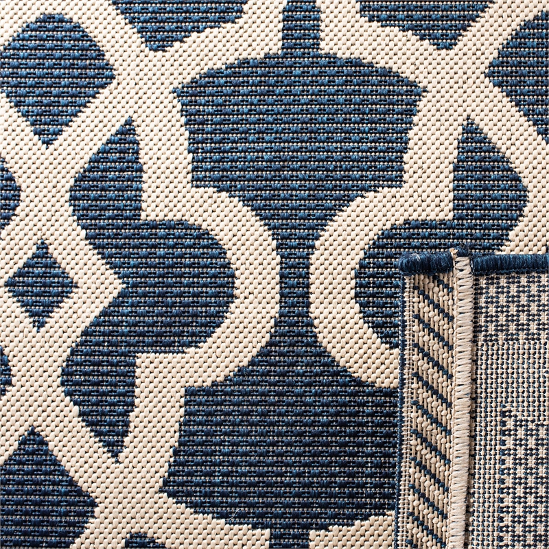 Safavieh Courtyard Navy Indoor Outdoor Rug - 2' x 3'7